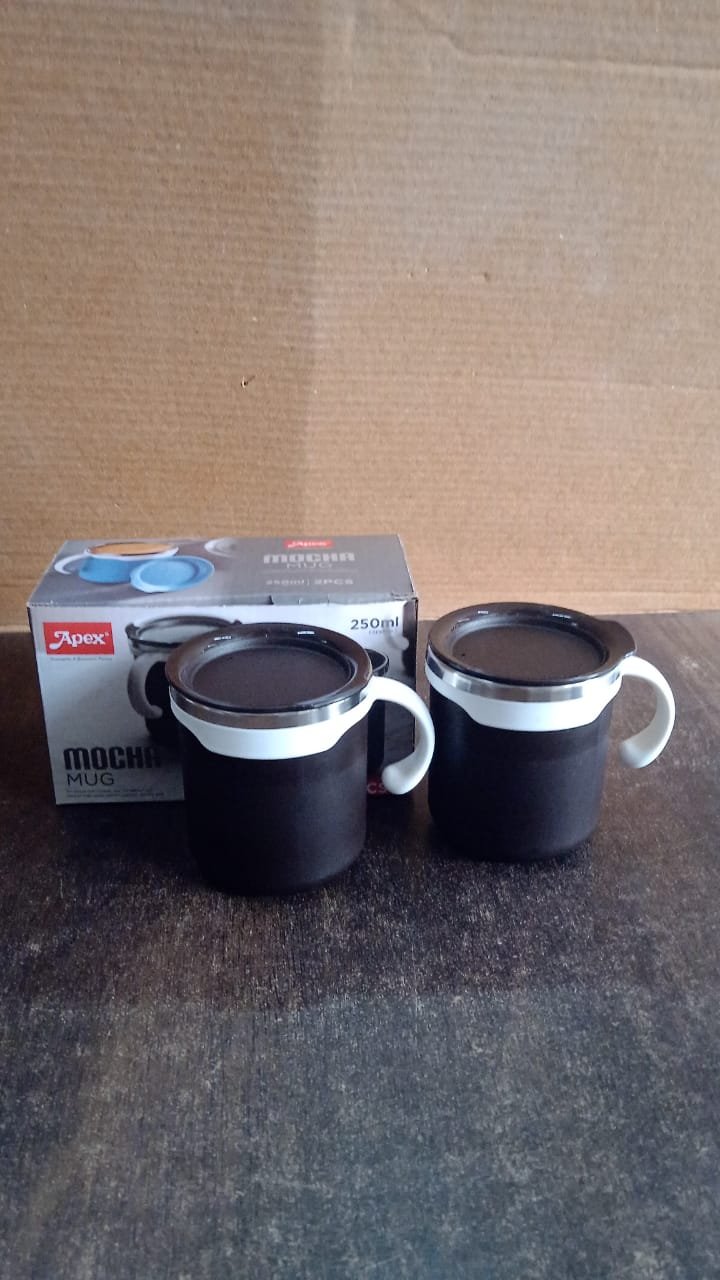 2 Pcs Premium Mocha Mug Set 250 ml - Image 7