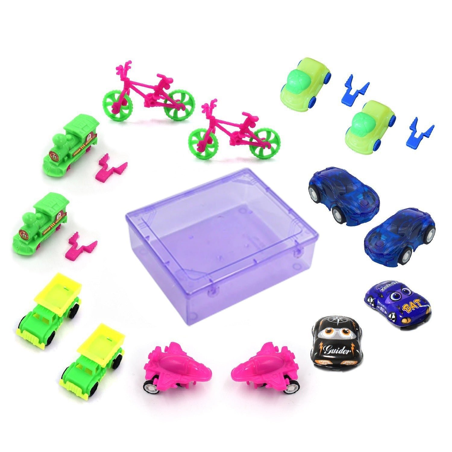 Toys for Kids Friction Powered Vehicle Toy for Baby Push & Go Toys Combo Set for Boys & Girls ( Pack of 15) - Image 5