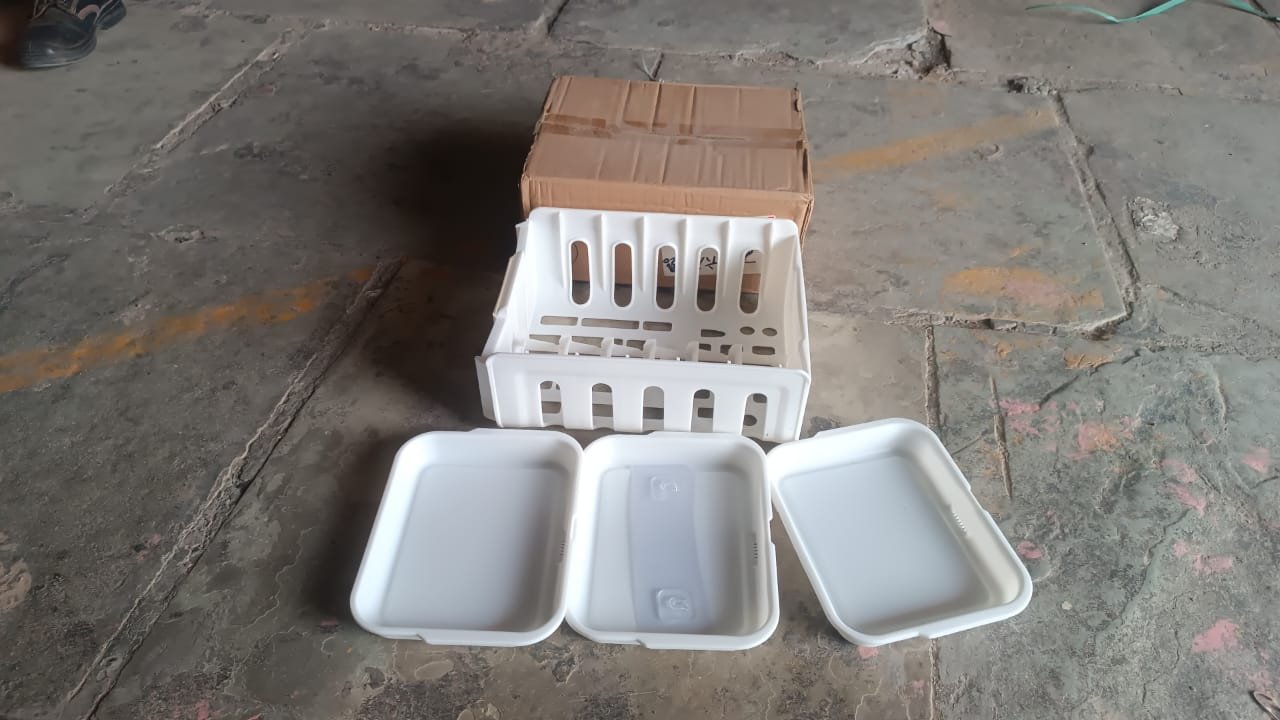 Plastic 3 Layer Wall-Mounted Food Organizer Rack (1 Set) - Image 7