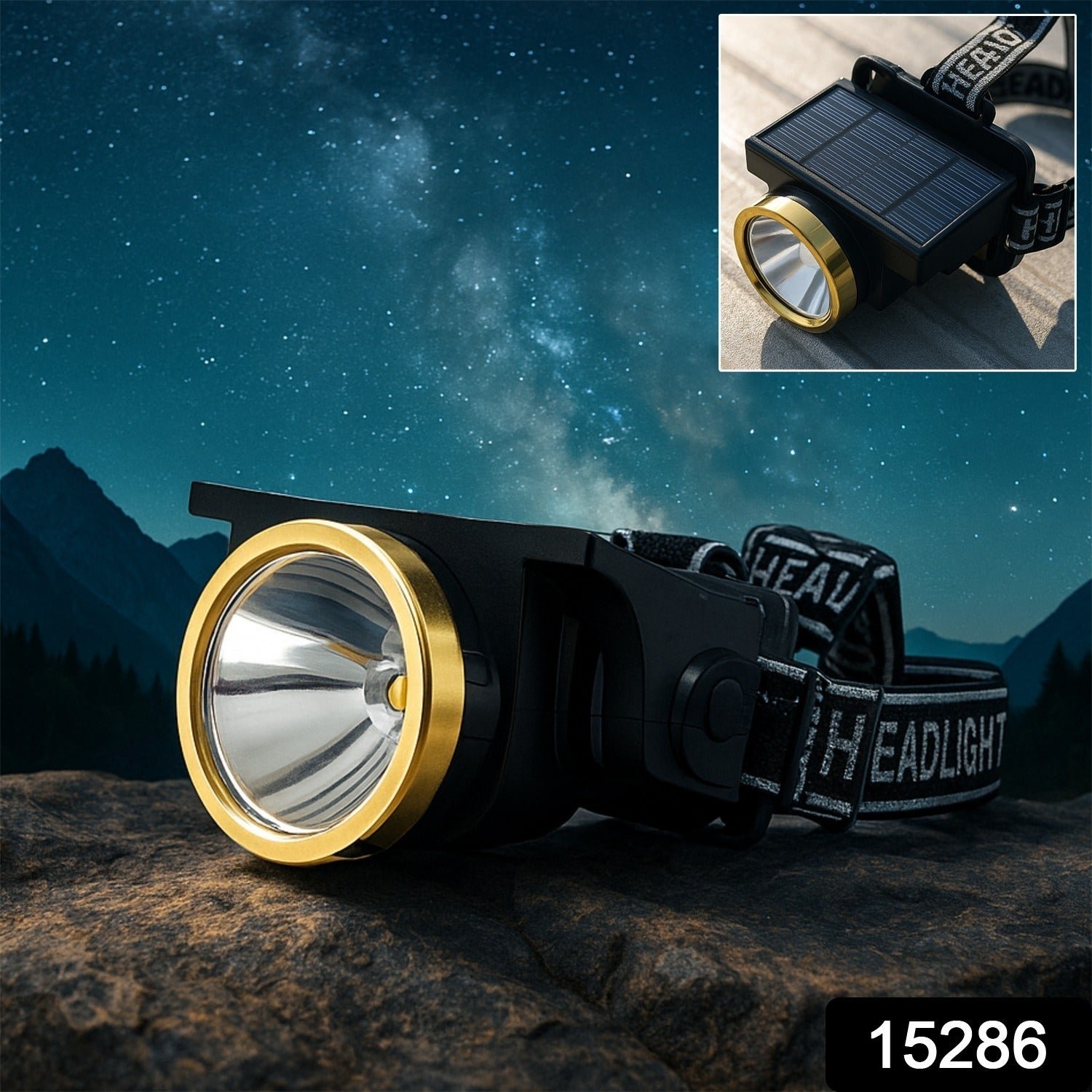 Rechargeable Solar LED Head lamp - Image 2