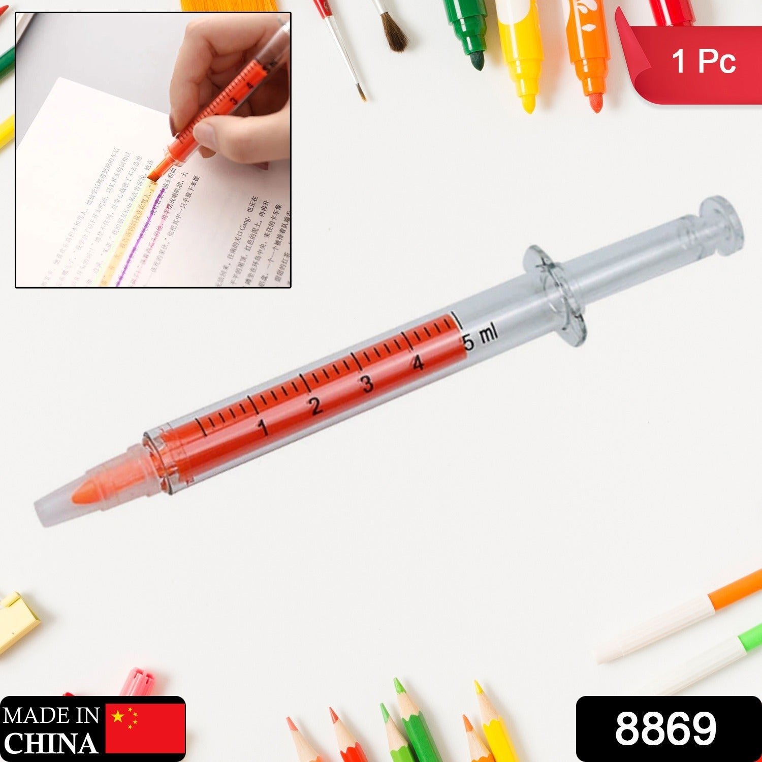 Creative Fluorescent Highlighter – Watercolor Marker for Kids, Study & Office (1 Pc) - Image 2