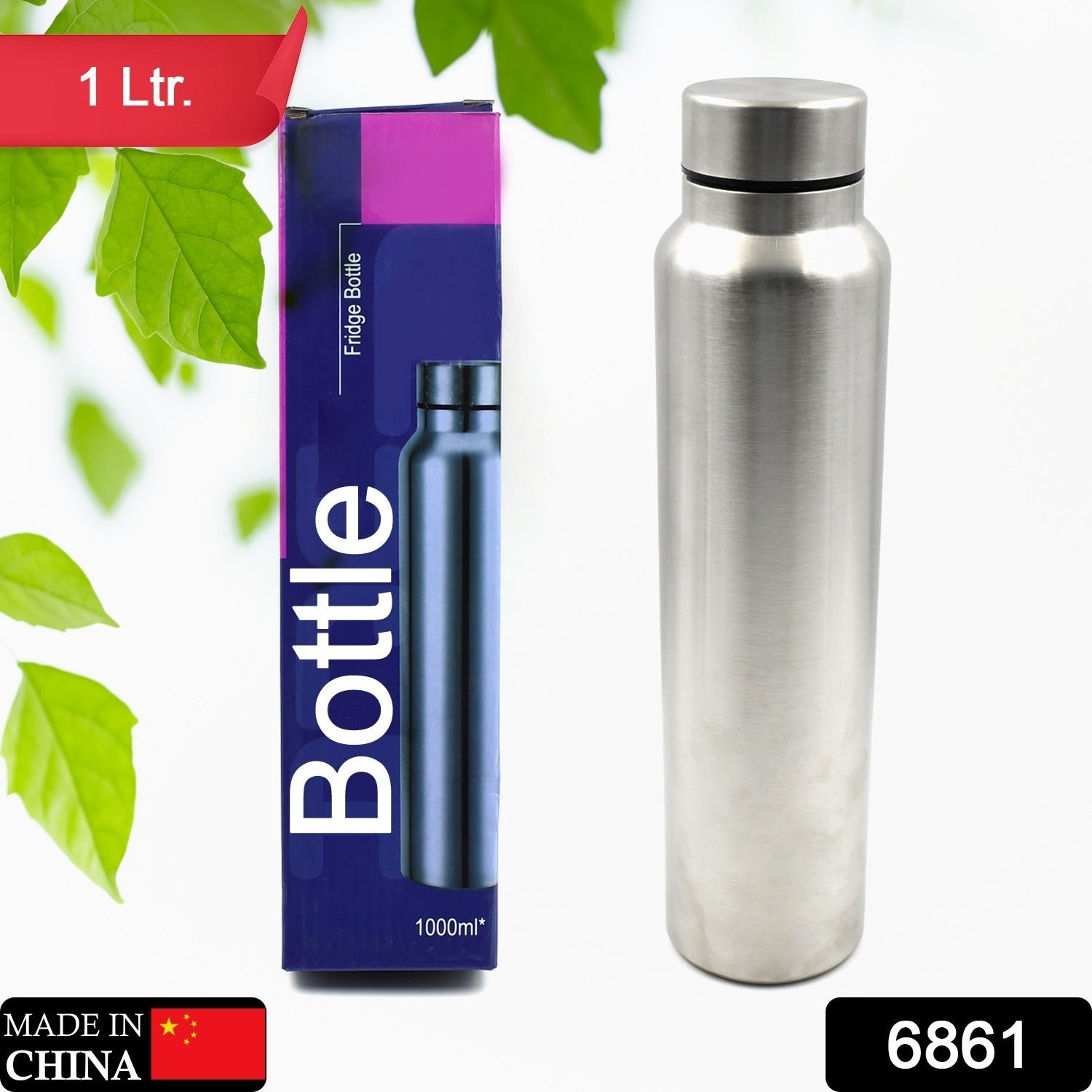 Stainless Steel Water Bottle, Fridge Water Bottle office / Gym / School 1000Ml - Image 2