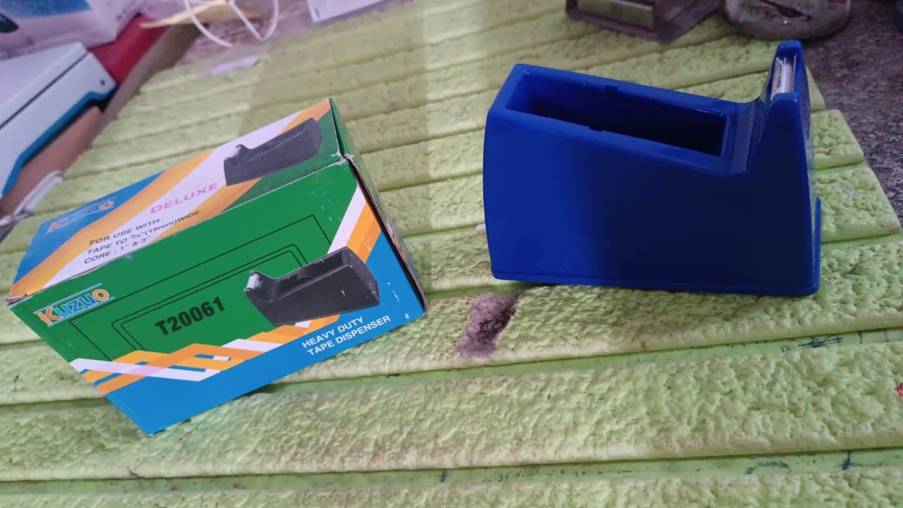 Plastic Tape Dispenser Cutter for Home Office use (1 pc / Big / Mix Color) - Image 7