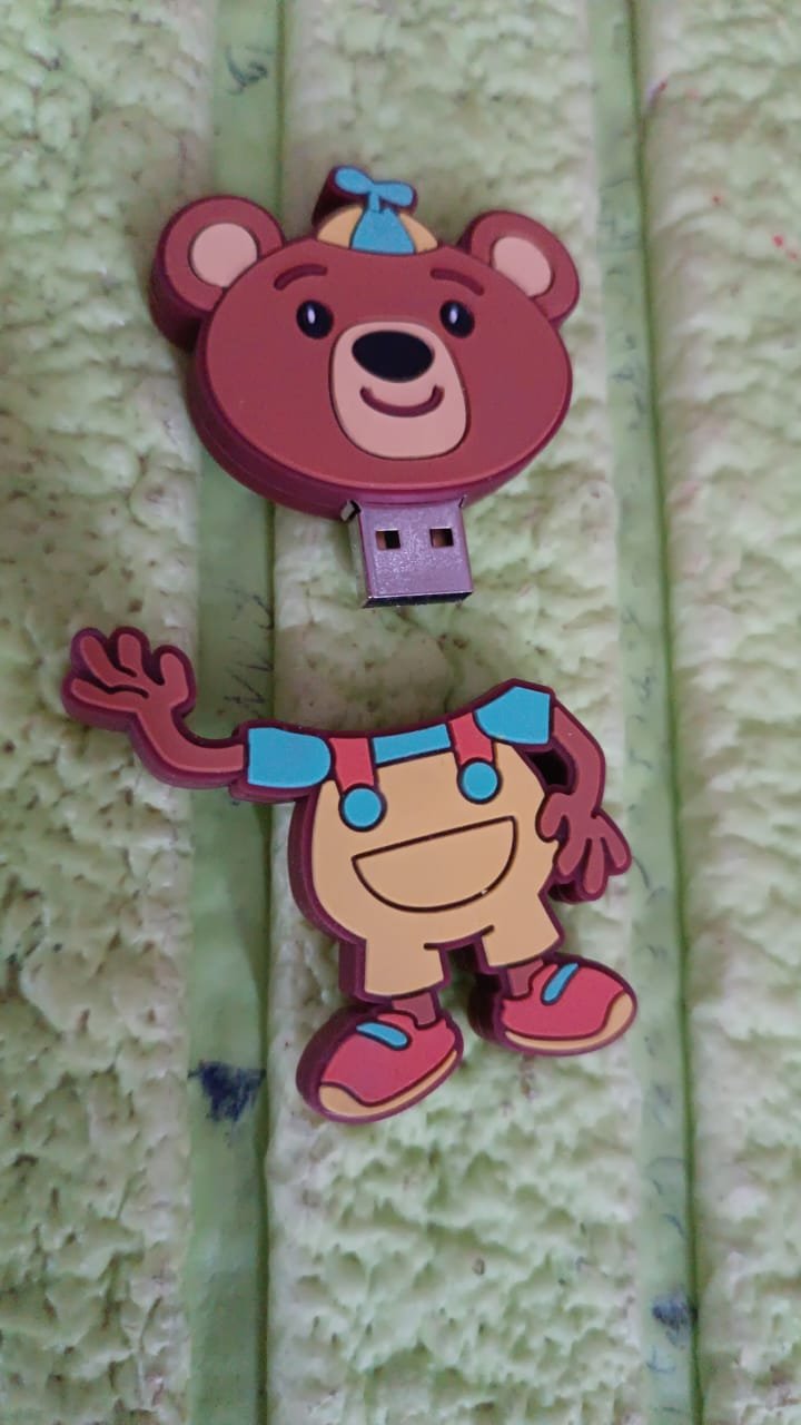 Portable Cartoon Shape Silicone USB Pen drive / Flash disk (15 GB With Baby Rhymes Song / 1 Pc) - Image 6