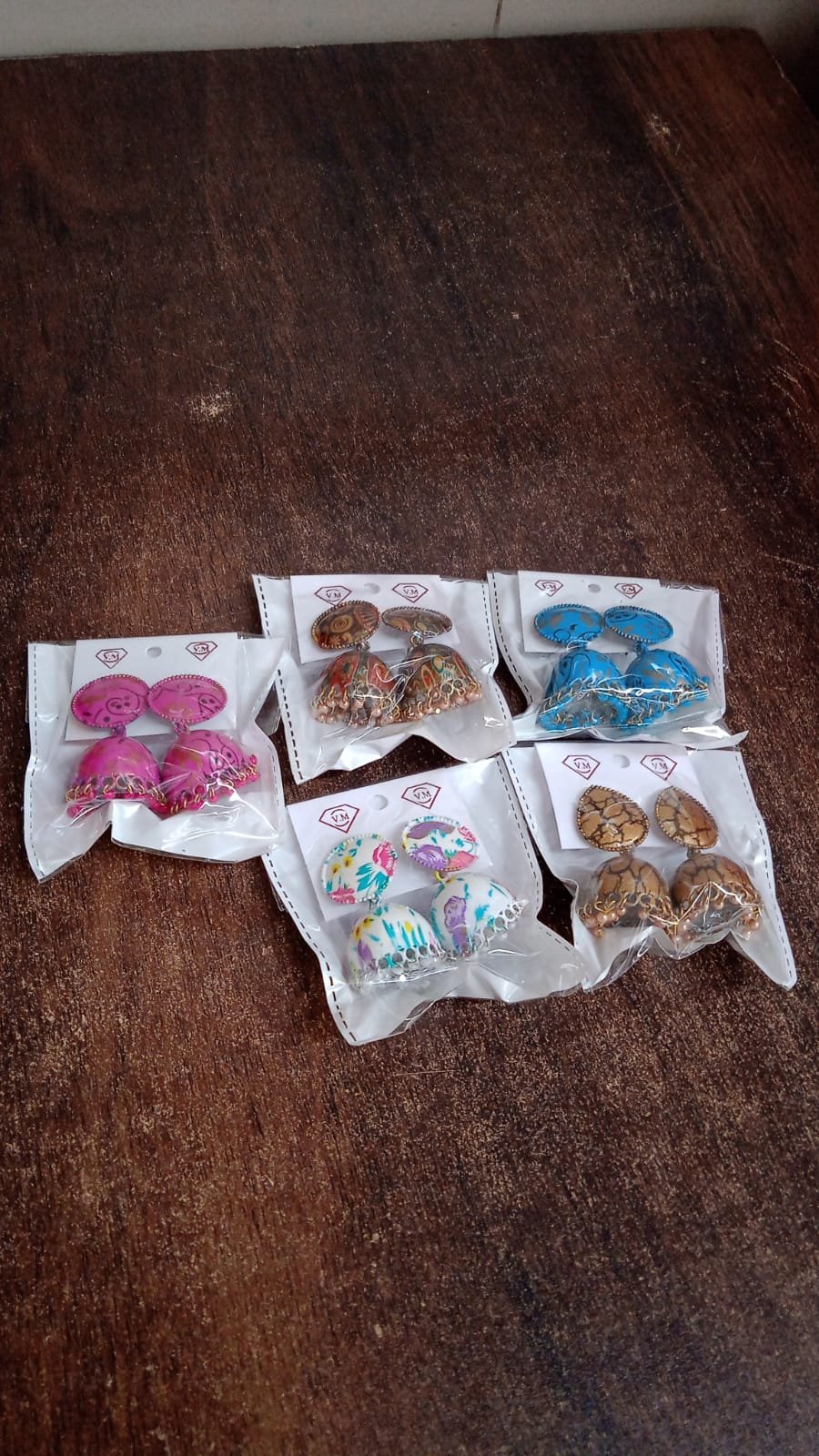 Jhumka Earrings / Buti for Women & Girls (1 Pair / Mix Color & Design) - Image 7