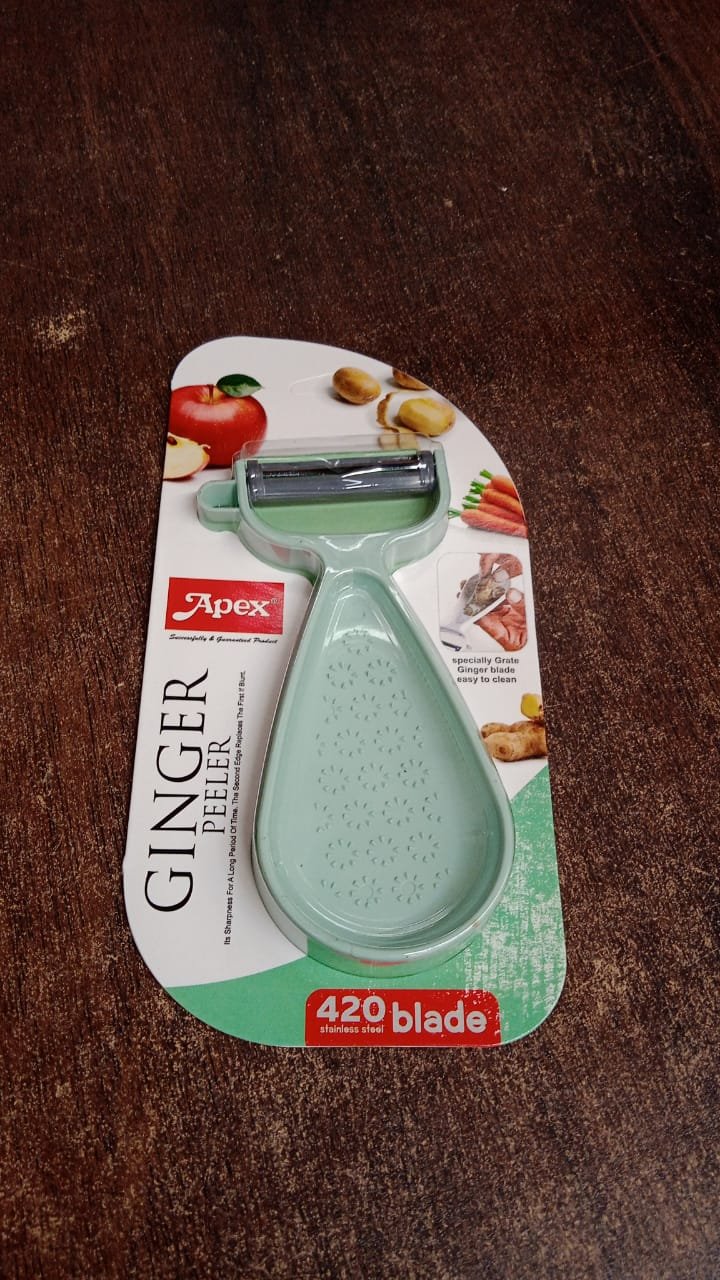 Apex Multipurpose Ginger Peeler with Stainless Steel Dual Blade - Image 6