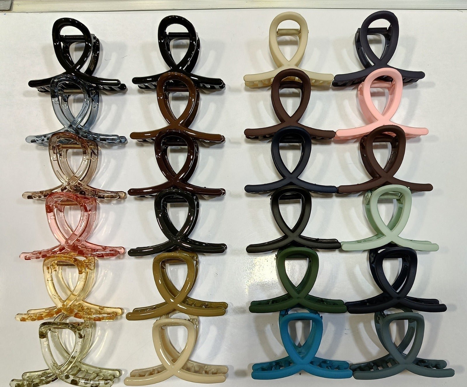 Plastic Hair Clamp Grip, Simple Matte Hair Barrette Clamp (1 Pc) - Image 10