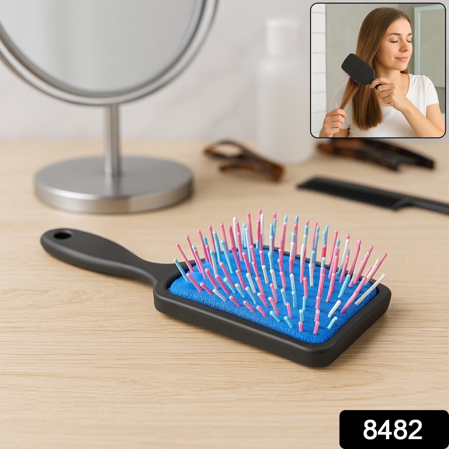 Massage Comb, Massage Hair Brush (1 Pc), Hair accessories - Image 2